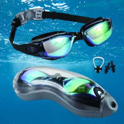 Kính bơi người lớn tráng gương ms01 (đen)