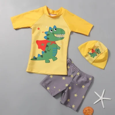 Đồ Bơi Trẻ Em – Bộ Đồ Bơi Cá Xấu – Kèm Mũ