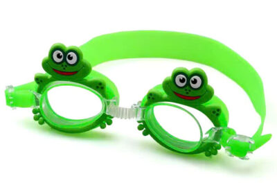 Kính bơi hình ếch xanh lá cây