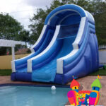 Nhà hơi trượt nước cho bể bơi xây dựng